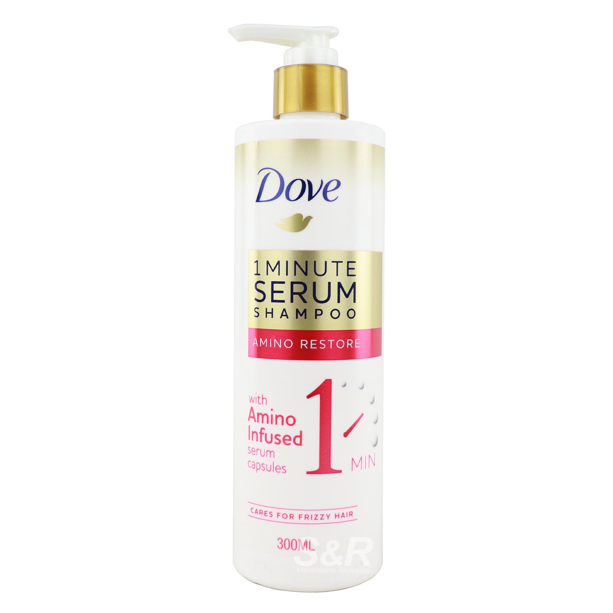 Dove 1 Minute Serum with Amino-infused Serum Capsules Shampoo 300mL Dove 1 Minute Serum with Amino-infused Serum Capsules Shampoo 300mL